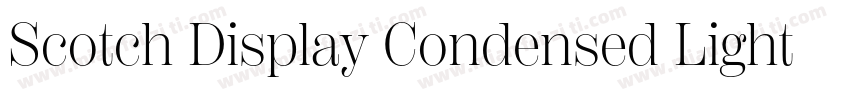 Scotch Display Condensed Light字体转换